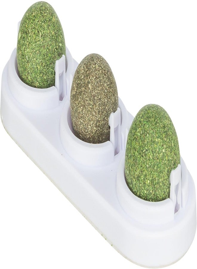 TRIXIE Catnip/Matatabi Balls with Holder, ø 5 cm, Natural Cat Toy with Catnip, Supports Dental Hygiene & Entertainment for Indoor Cats - Image 1